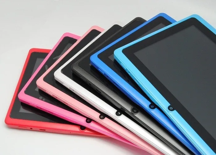 7 дюймов четырехъядерных процессоров android4.4 дети планшет пк Q8 Q88 фонарик allwinner a33 512