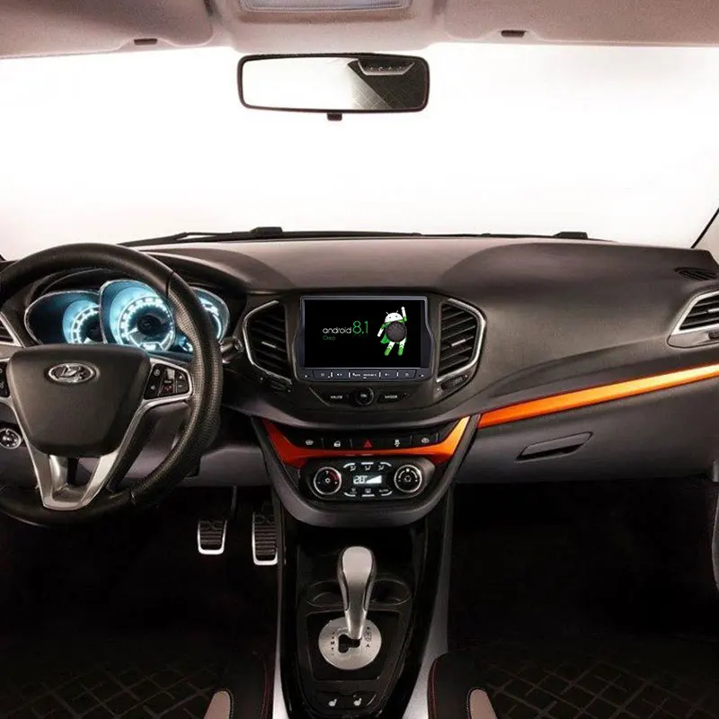 Автомобильный GPS навигатор Android 9 0 для Lada Vesta 2015 2018 радио стерео головное