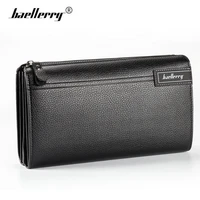 baellerry mens wallet zipper clutch bag high capacity walet men genuine leather long purse high quality hand bag wallets large