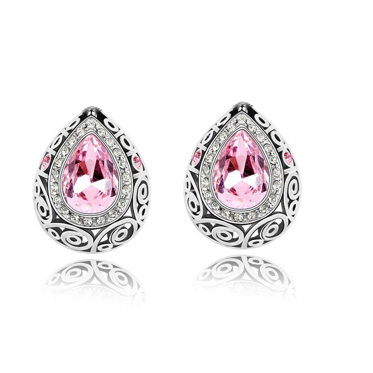 Fashion Austrian Crystal Earrings Gold Color Plated New Girls Women Jewelry 4191 | Украшения и аксессуары