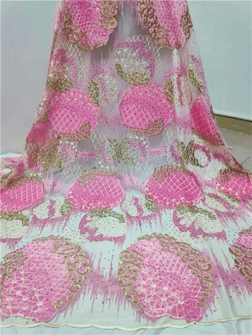 Новый дизайн зеленый цвет африканская вышивка бархатный тюль кружевная ткань 2019