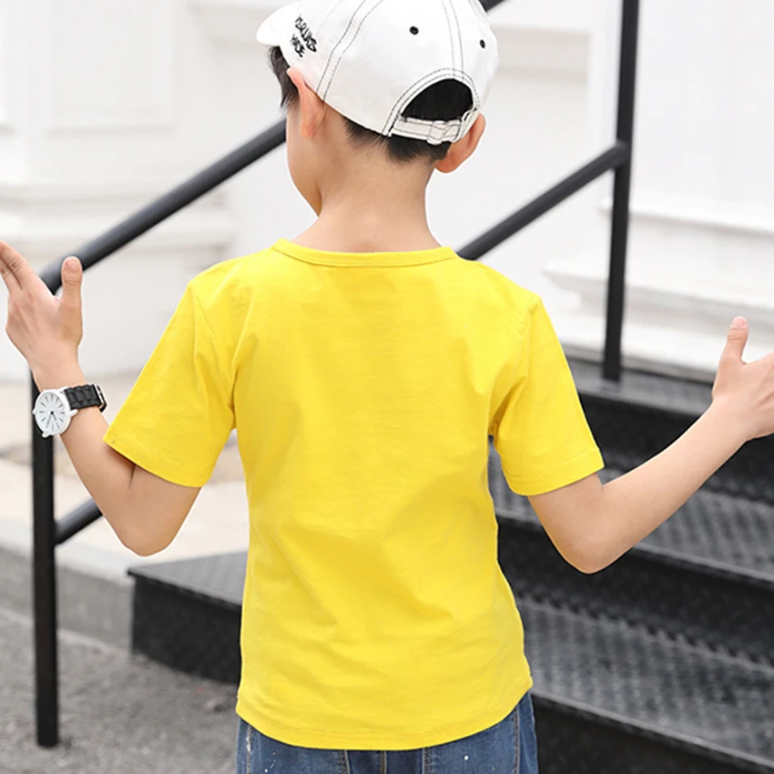 Новинка 2019 года летняя футболка для мальчиков повседневная детская одежда