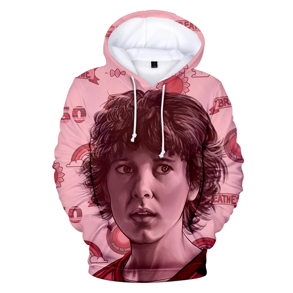 

Stranger Things 3 Eleven Joyce Hopper Mike 3D Printed Hooded Mens Hoodies and Sweatshirts Harajuku Streetwear Hip Hop Clothing