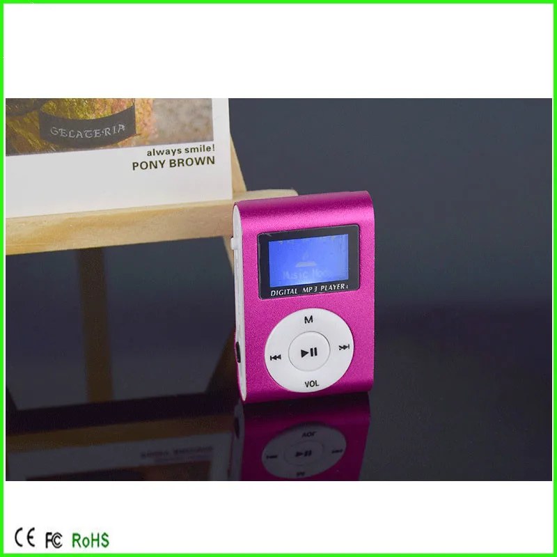 Портативный спортивный MP3 плеер Cdragon с ЖК экраном металлический мини зажим слотом