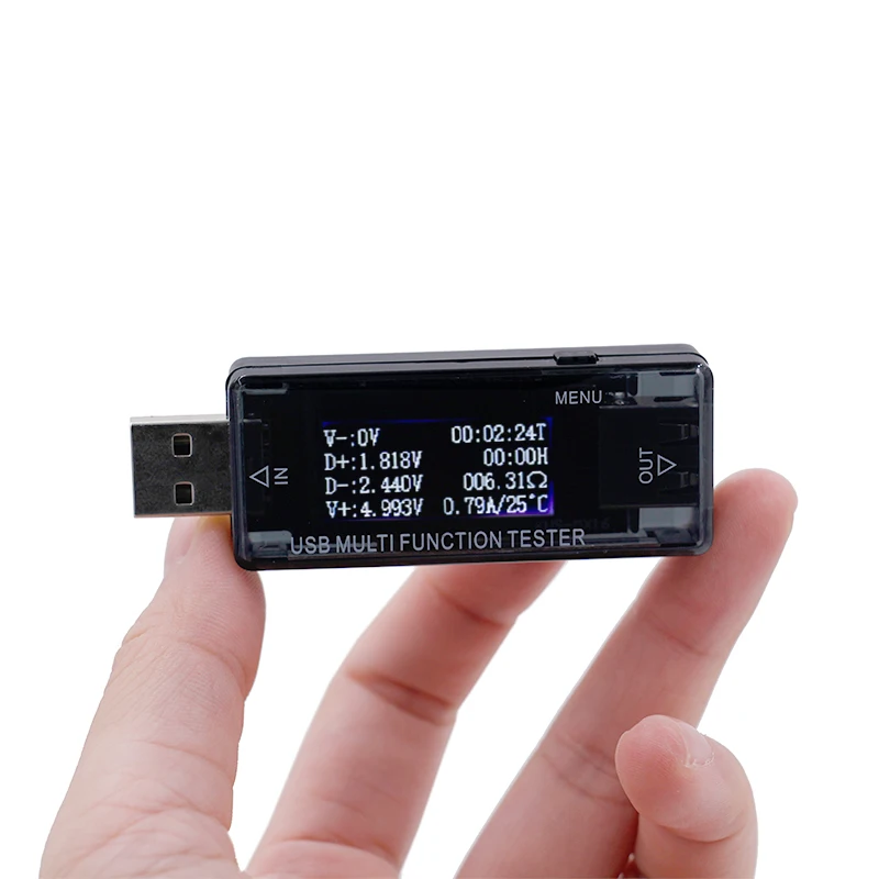 Измеритель емкости QC2.0 вольтметр амперметр быстрая зарядка 5 В 9 12 30 USB внешний