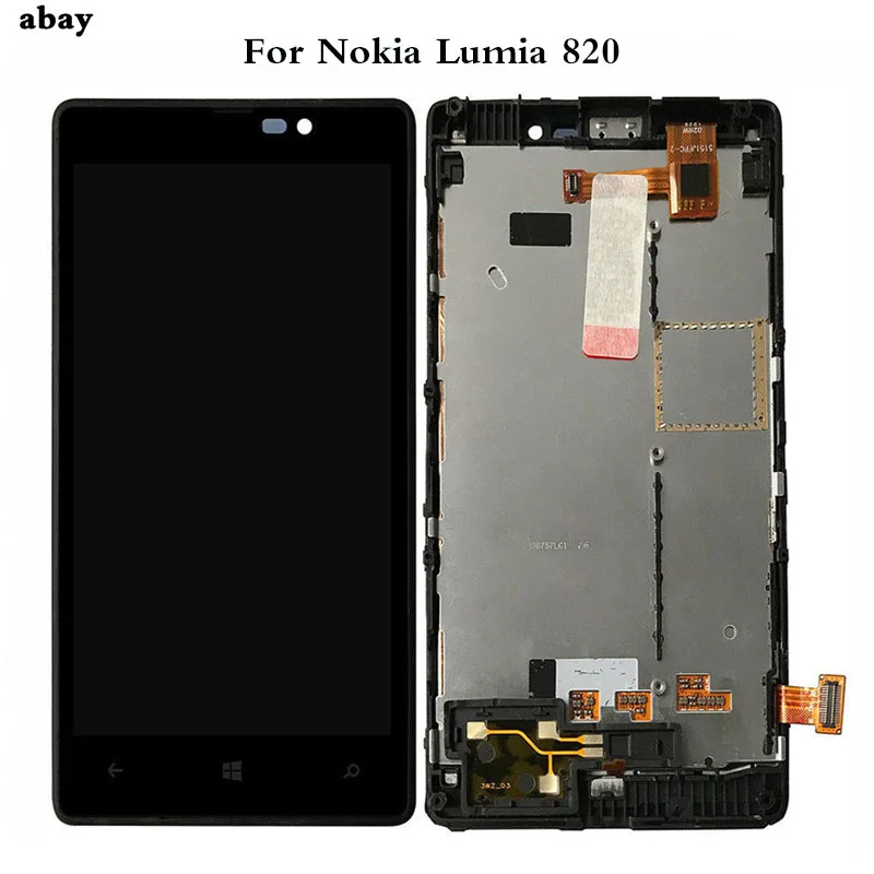 ЖК дисплей 4 3 дюйма для Nokia Lumia 820 N820 с сенсорным экраном дигитайзер в сборе рамкой