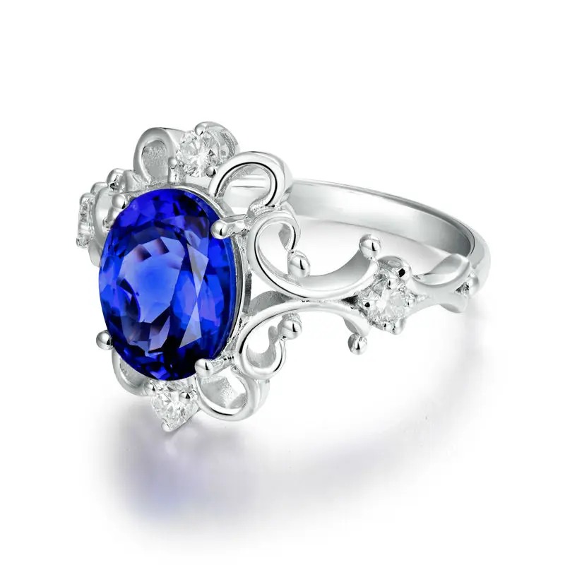 Женское свадебное кольцо LOVERJEWELRY из настоящего белого золота 14 к 585 пробы с