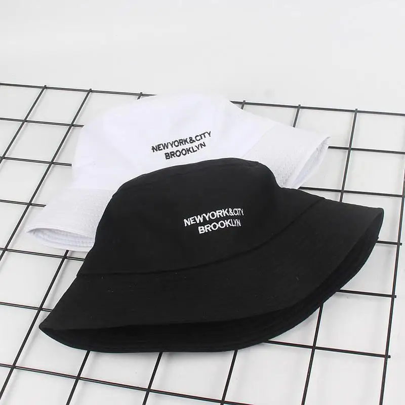 Панама из 2020 хлопка с вышивкой букв шляпа рыбака складная Кепка уличная дорожная