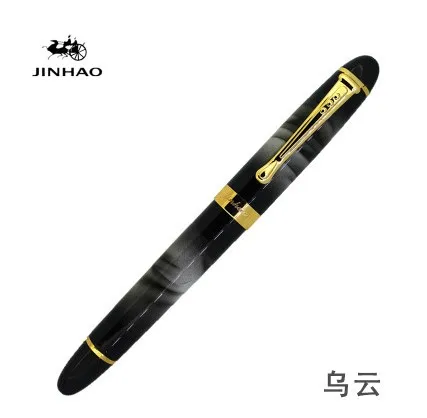 Jinhao X450 классический толстый корпус 1,0 мм изгиб перо каллиграфия ручка Высокое качество Металл перьевая ручка Роскошные чернила подарочные ручки для письма - Цвет: 22