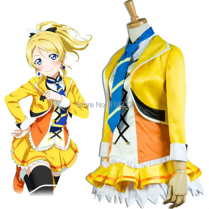 Отлично! Танцевальное платье Love Live Eli Ayase Униформа наряд костюмы для косплея |