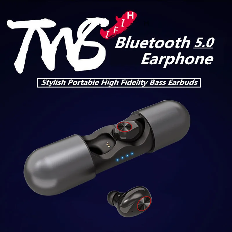 Высокоточные басовые Bluetooth наушники беспроводные бинауральные мини 5 0 для