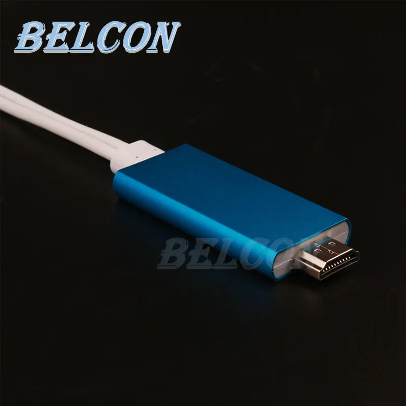 Новейший Высококачественный кабель hdmi 2 м 8 контактный HDMI для iPhone 5 6 6S Plus поддержка