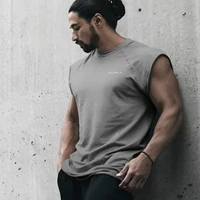 mens sleeveless vest wild style summer cotton male tank tops gyms clothing undershirt fitness tanktops