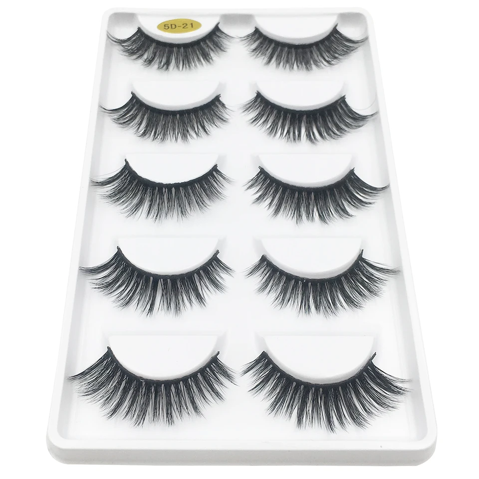 Ресницы 5D норковые ресницы ручной работы безжалостные легкие накладные