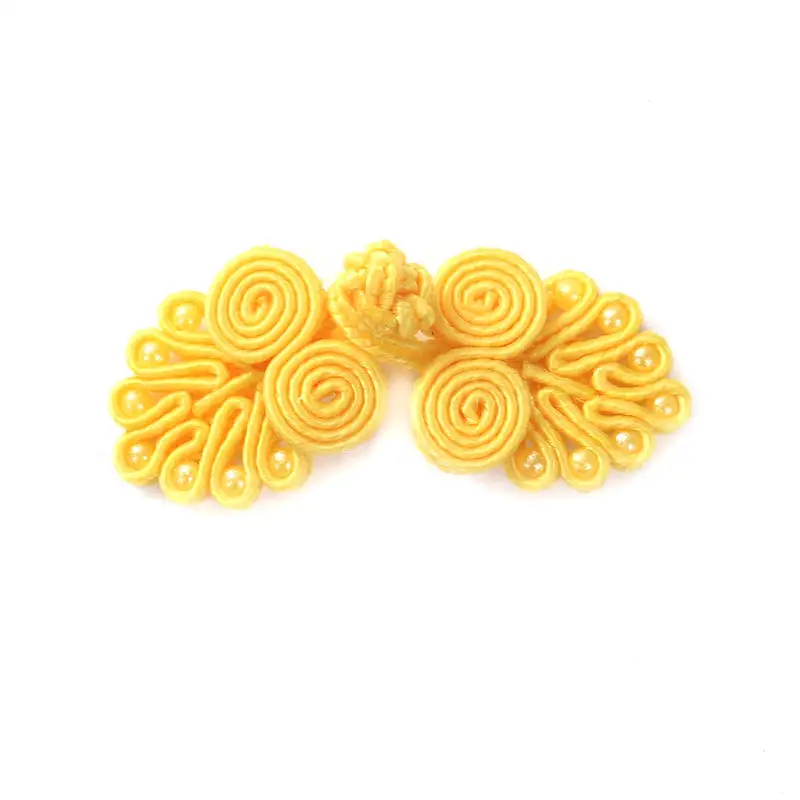 DoreenBeads 1 пара китайские лягушки пуговицы цветок с бусинами застежка китайский узел пуговицы Cheongsam Tang костюм 2,2*3,5 см 7 стилей