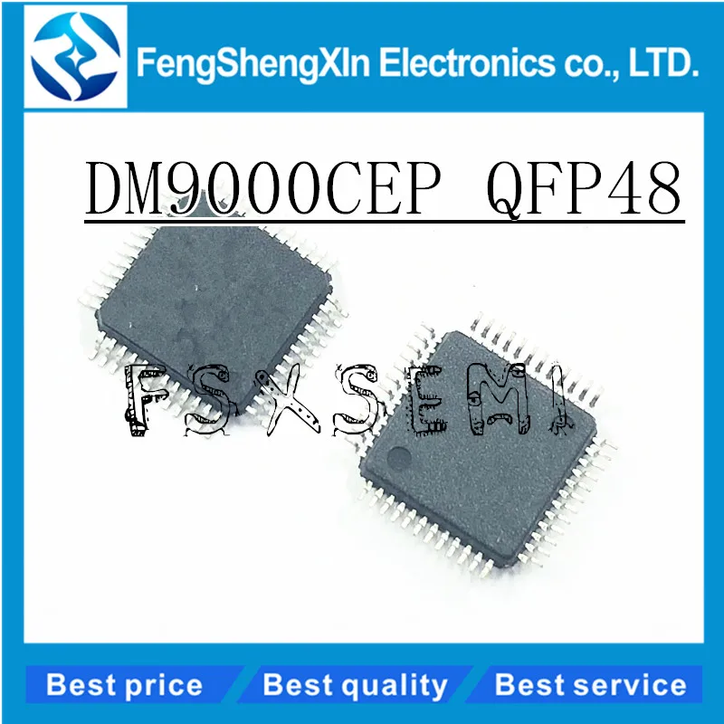 

5pcs/lot DM9000CEP DM9000CE LQFP-48 Ethernet MAC controller