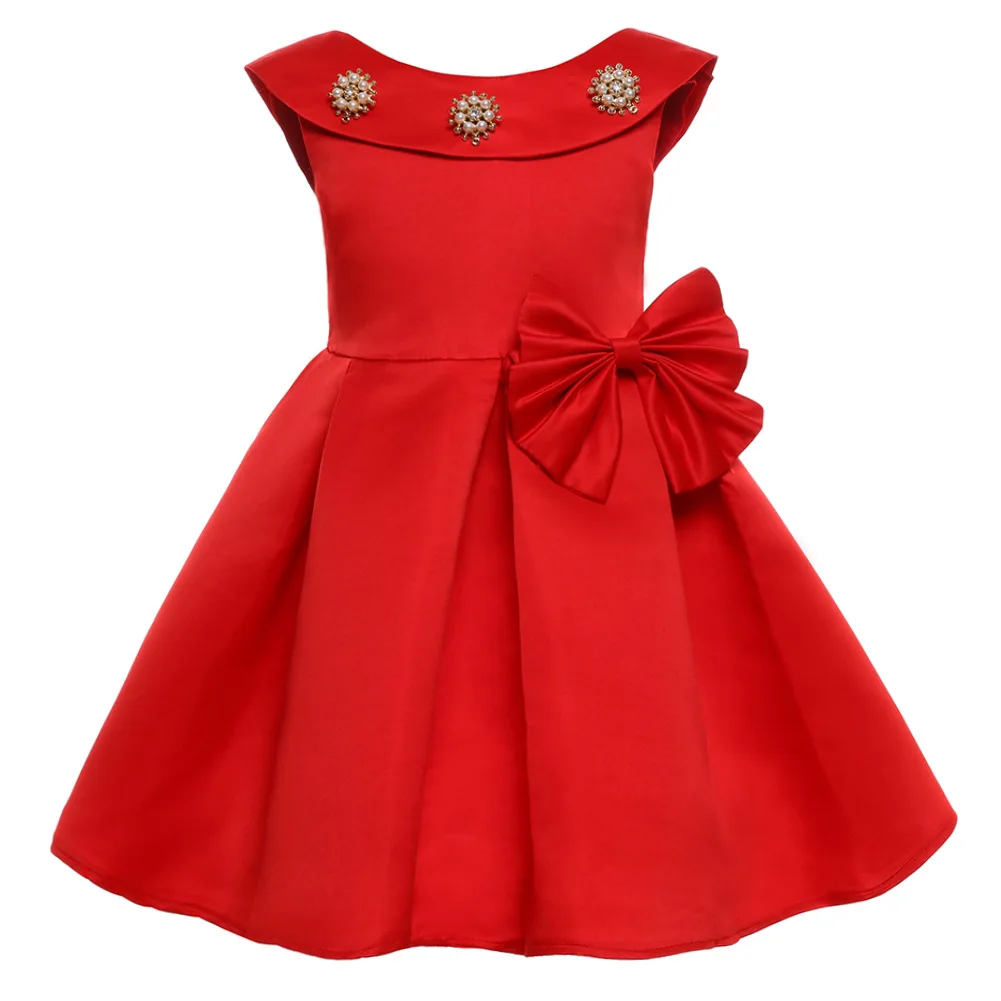 Новогоднее праздничное платье принцессы для девочек Повседневное без рукавов