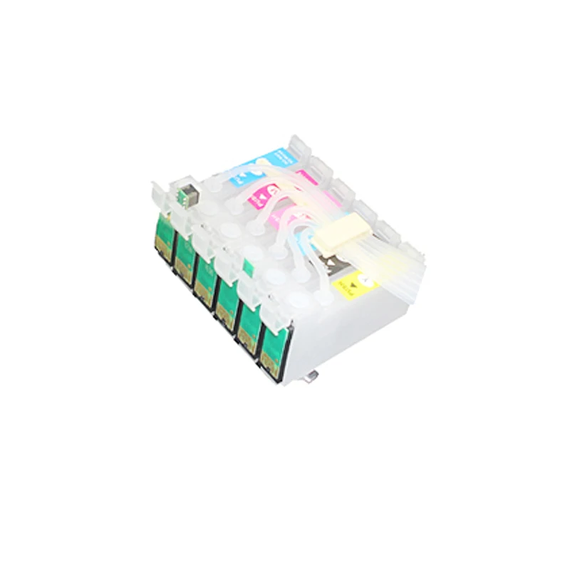 

CISSPLAZA T0851 85N CISS ink cartridges compatible for epson Stylus Photo 1390 T60 printer with combo ARC chip T0851N