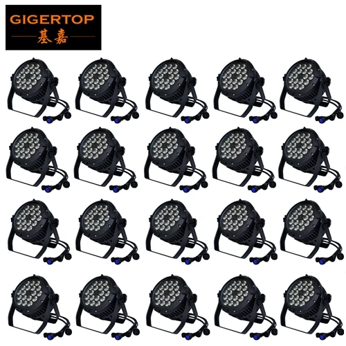 TIPTOP 20 Упак. 18x18 Вт RGBW желтый Ультрафиолетовый Видимый светодиодный светильник DJ PAR