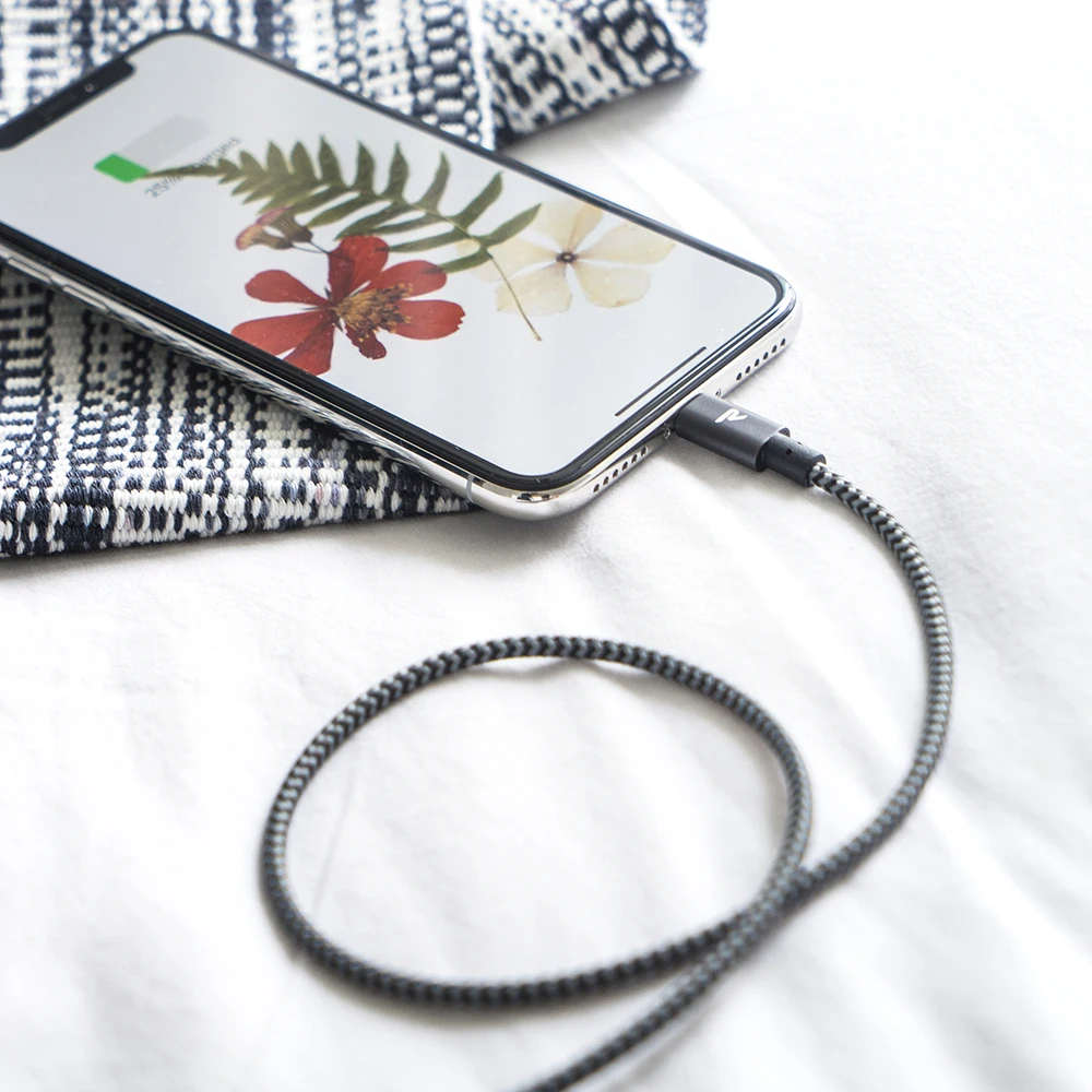 Usb кабель для зарядки RAMPOW iPhone X сертифицированный MFi Lightning XR 5 V/2A быстрой кабеля