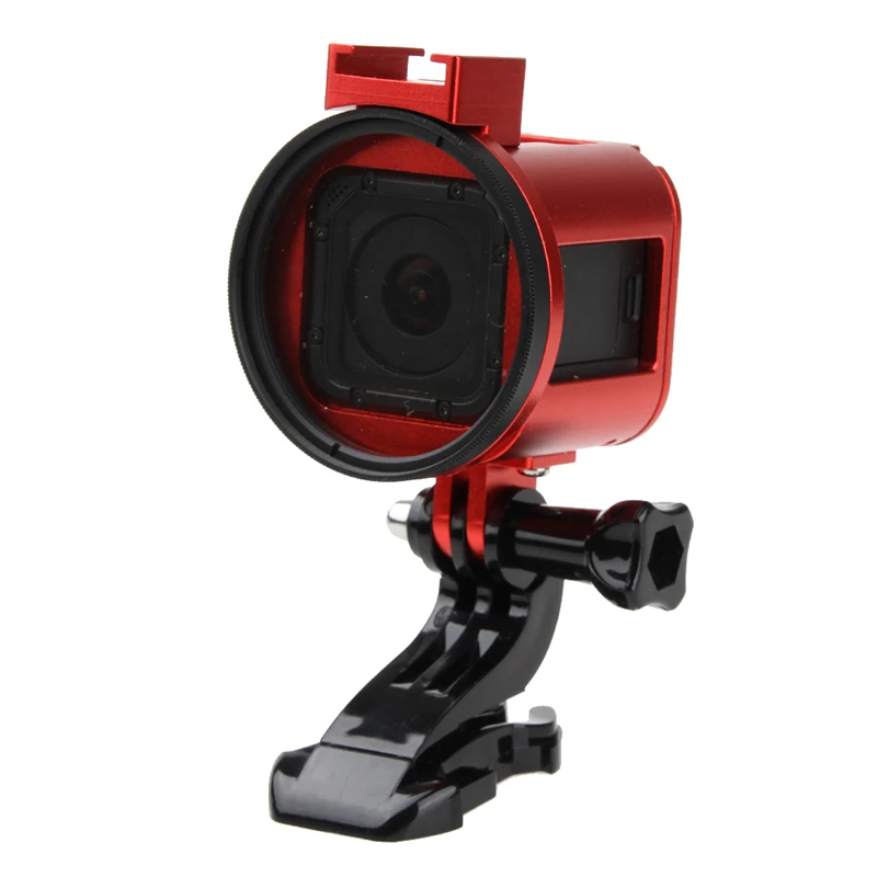 Аксессуары для Go pro hero металлический чехол с ЧПУ корпус оболочка УФ объектива