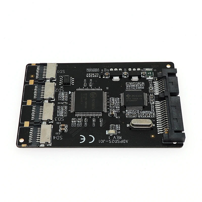 Оптовая продажа 4 Micro SD/TF карта для SATA 22pin адаптер RAID Quad TF 2 5 конвертер | Компьютеры и