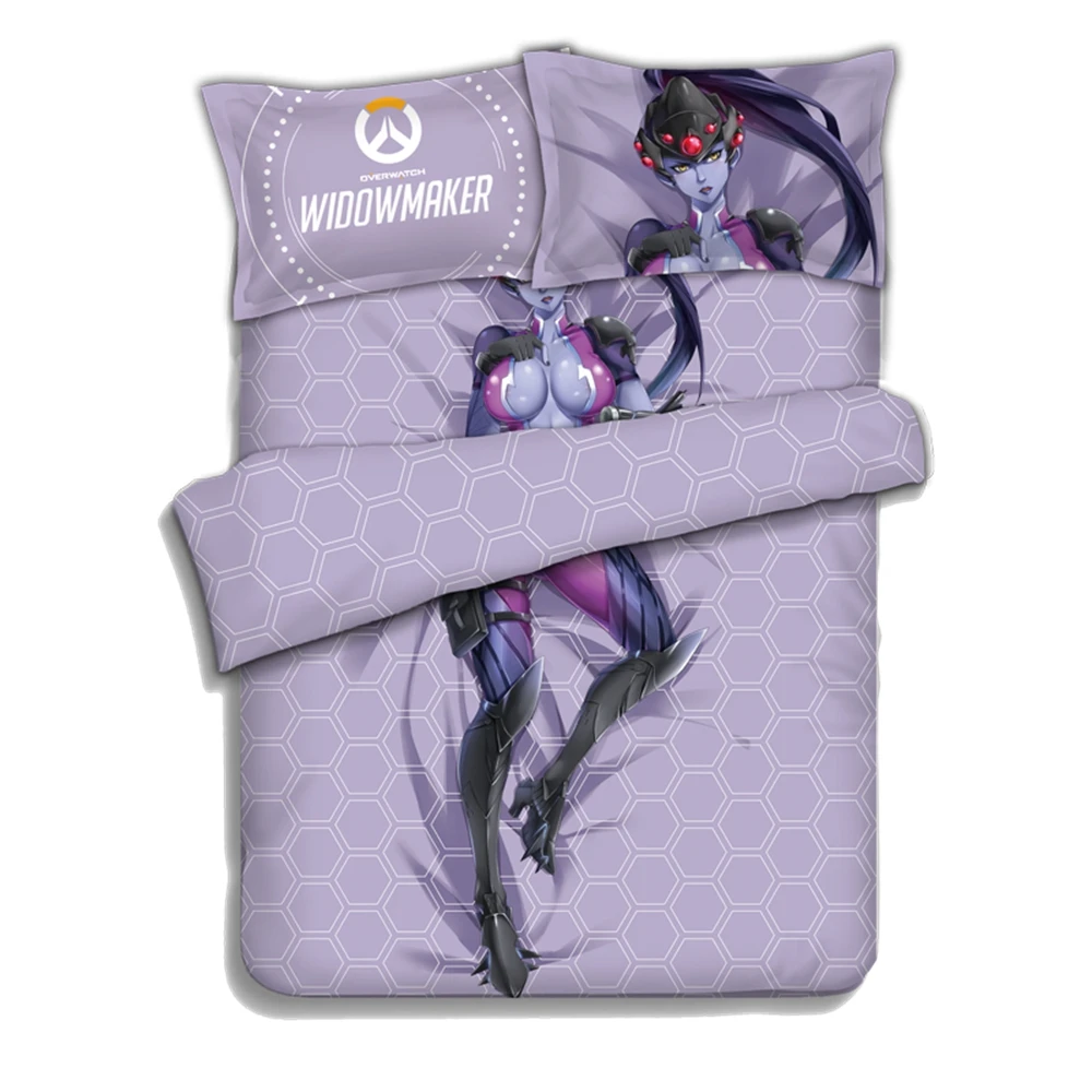 Комплект постельного белья аниме JK Game OW Widowmaker Amelie Lacroix из 4 предметов|Реквизит для