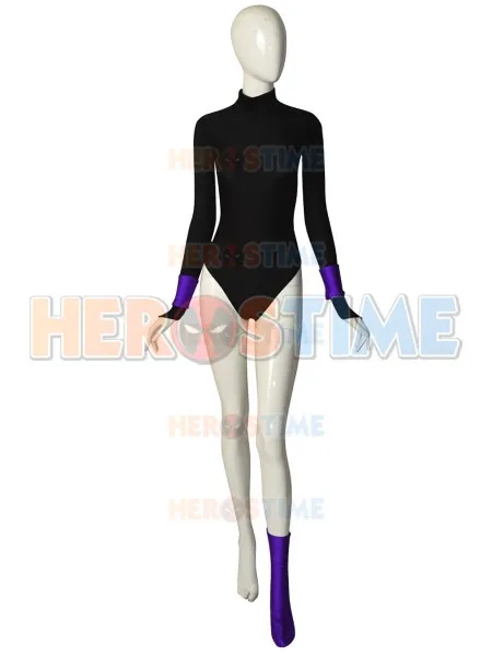 Ворон гордость Рейчел рот Косплэй костюм DC трико спандекс лайкра зентай