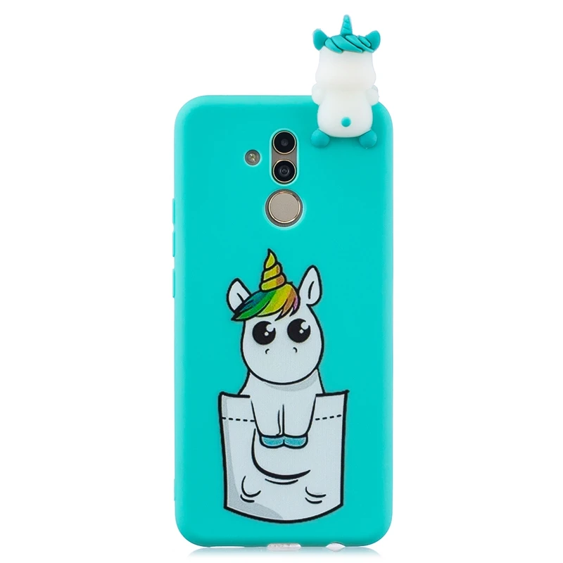 Чехол Etui Huawei Mate 20 Lite чехол на 10 3D мультяшный панда свинья единорог силиконовый для