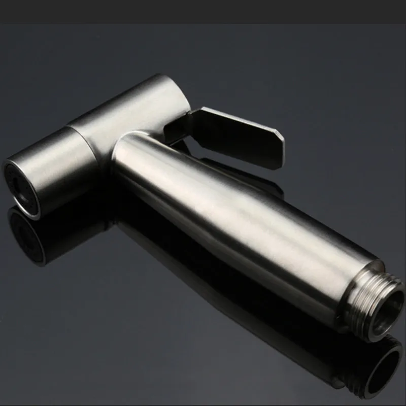 

Free shipping Powerful 304 stainless steel toilet hand bidets shower set 4pc with 150cm shower hose filling valve shower support