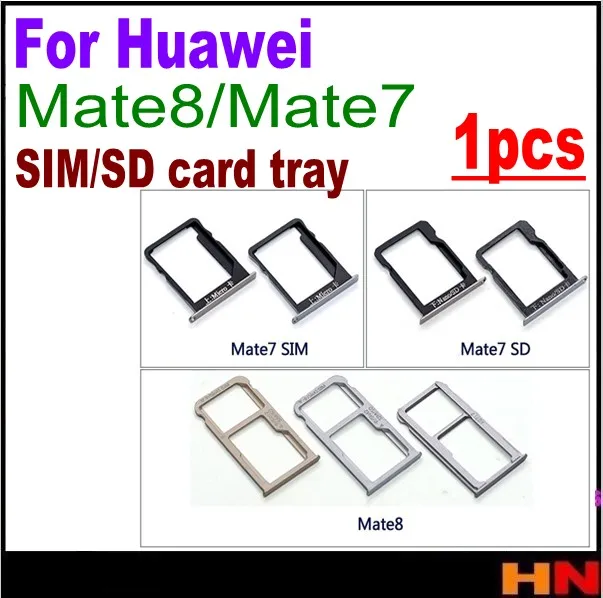 1 шт. для Huawei Mate 7 8 Mate8 mate7 лоток sim карт + держатель sd SIM SD памяти запасные части лотка
