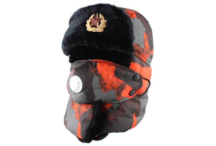 Советские Значки для мужчин и женщин, Россия, ушанка, шапки-бомберы, летчик, охотник, шапка, зимняя, искусственный мех, ушанка, анти-Дымчатая маска, мужские снежные шапки