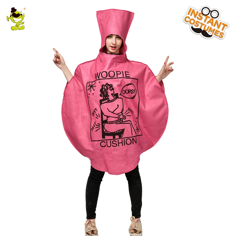 

Unisex Whoopie Cushion Costumes Cosplay Funny Jumpsuit Halloween Role Play Party Fancy Dress Up for Adult Men and Women