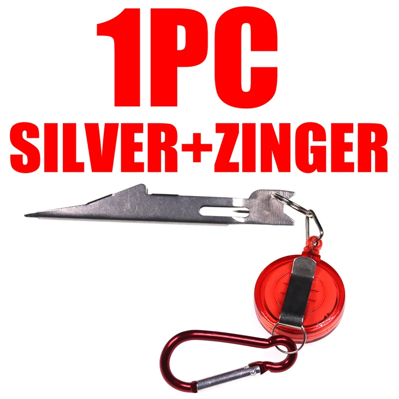 1PC SILVER N ZING Bimoo для быстрой ловли нахлыстом, для ногтей, с узлом, для рыбалки, с экстрактором, Zinger, рыболовные снасти, аксессуары, инструменты - Цвет: 1PC SILVER N ZING