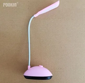 Pink Гибкий складной портативный светодиодный настольный светильник для детей, защита глаз, для студентов, для учебы, чтения, светодиодный Настольный светильник - Цвет корпуса: Pink