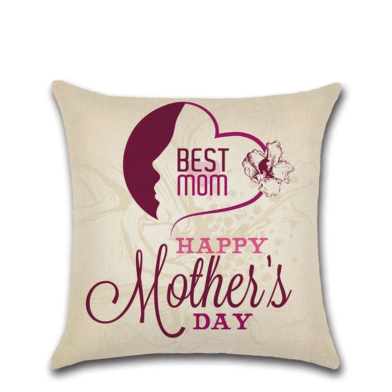Чехол для подушки с надписью День матери любовь мама декоративный домашний чехол