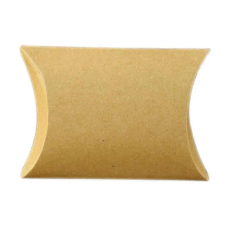 Yellow 10 шт./партия, Подарочная коробка, сумка, новинка, бумажная Подушка, форма для свадебного пирога, вечерние коробки для конфет, Экологичная крафт-бумага - Цвет: Yellow