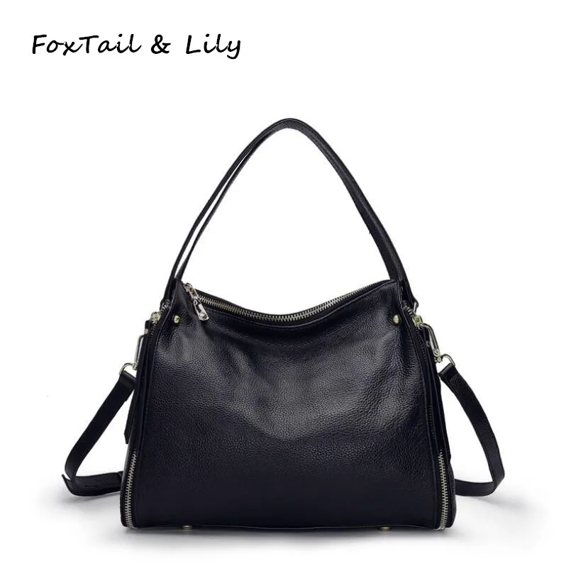 

FoxTail & Lily Brand Ladies Real Leather Handbags Luxury Designer Women Genuine Leather Shoulder Messenger Bags Popular Trend