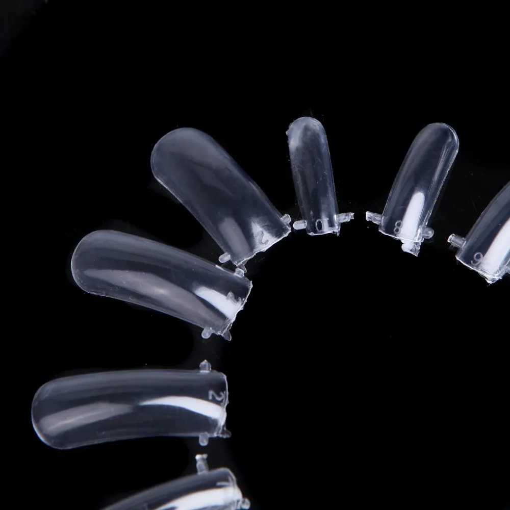 100 шт./компл. Двойной Форма ногтей Системы для UV GEL акриловый трафарет маникюра