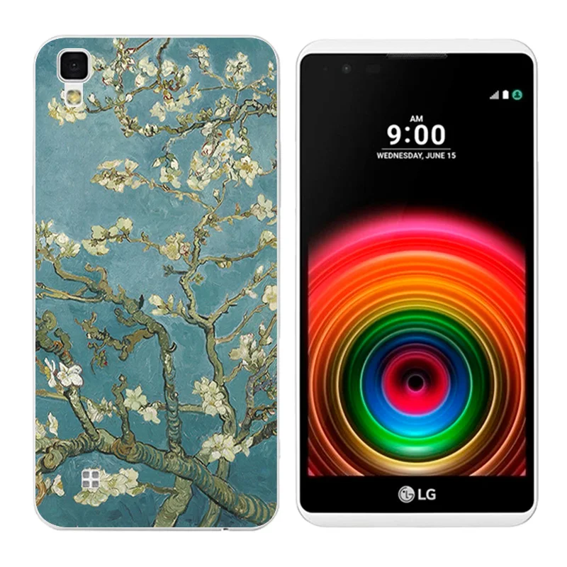 Мягкие чехлы из ТПУ для LG X power K210 K220 LS755 с изображением кота пейзажа задняя крышка