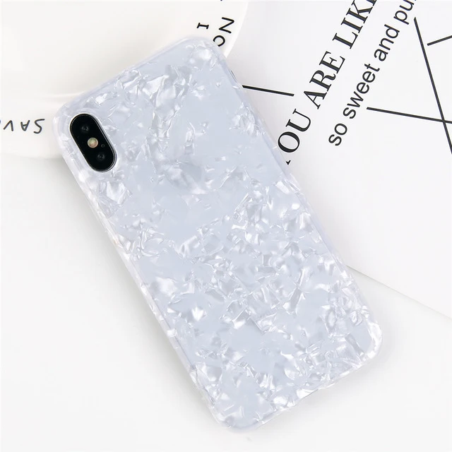 Suntaiho для iPhone X XR чехол мягкий TPU мраморный чехол для телефона для iPhone 6S 7 plus 8 XS Max TPU Алмазный Узор чехол s - Цвет: Marble White