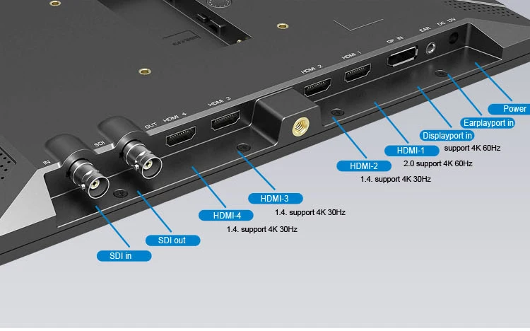 Neway CK1250 12,5 дюймов 4K 3G-SDI HDMI 3840*2160 родное разрешение Quad View 4K HDMI 3g SDI накамерный монитор