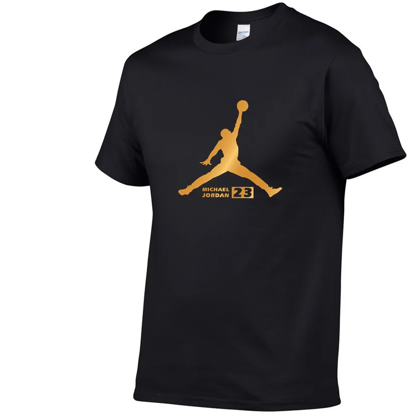 Black 82 Newest Summer Men T-Shirt Fashion Jordan 23 Brand Logo Print Cotton T Shirt Men Trend Casual Short Sleeve Tshirt Tops Tee - Цвет: Black 82
