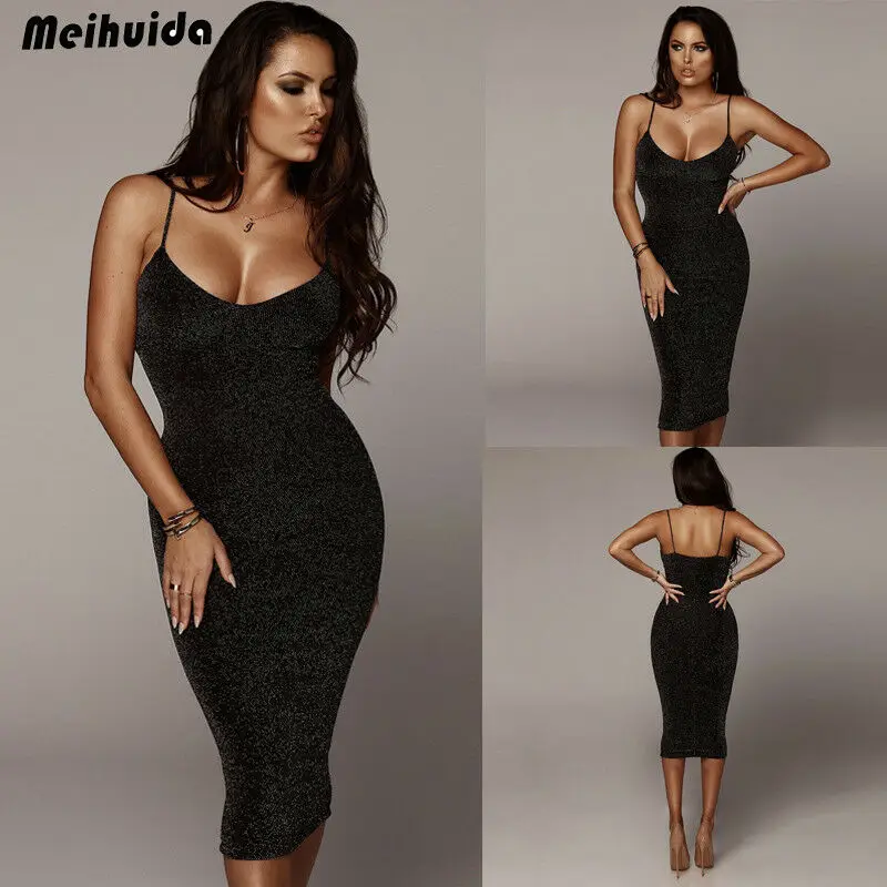 Women's Bandage Bodycon Sleeveless Evening Party Cocktail Club Short Mini Dress | Женская одежда