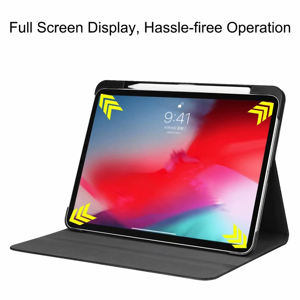 Чехол Funda для ipad pro 11 2018 подставка планшета с карандашом искусственная кожа +