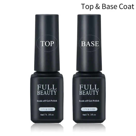 Top Base Coat Цветной УФ-гель для ногтей, желе, Обнаженная, дизайн ногтей, УФ светодиодный Гель-лак, Перманентный лак, набор, впитывающая краска, маникюрный лак, TR981-1 - Цвет: Top Base Coat