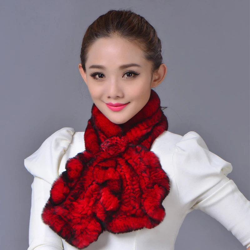 Женский меховой шарф Veydu зимний из меха кролика Рекс осень 2019|womens fur scarf|scarf wrapfur scarf