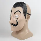 Хэллоуин, Сальвадор Дали, косплей, маски для взрослых, Реалистичная маска для вечерние, лицевая маска La Casa De Papel, латексная маска для косплея