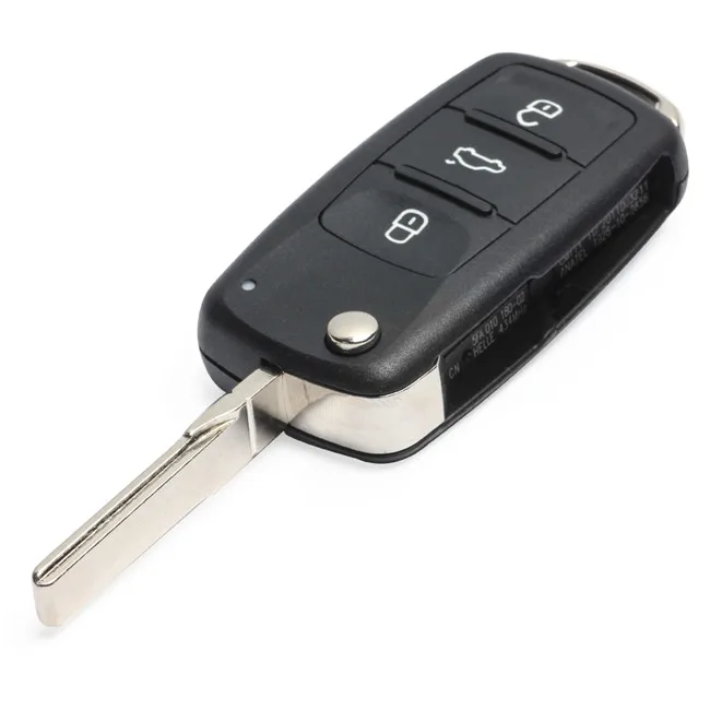 KEYECU замена флип удаленной машине брелок 434 мГц может ID48 для VW Volkswagen Toureg Beetle Golf Jetta 2011- 2012-5K0 837 202 AJ