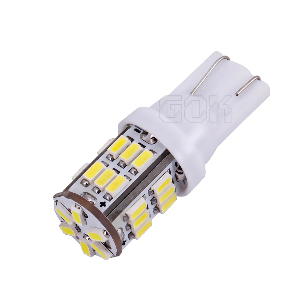 10 шт./лот T10 led smd свет 194 168 192 w5w 3014 t10 30led автомобильное освещение габаритные лампы